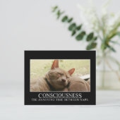 Bewustwording: de vervelende tijd tussen nokken briefkaart (Staand voorkant)