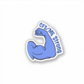 Bewustwording en ondersteuning van chronische Stic Sticker (Voorkant)