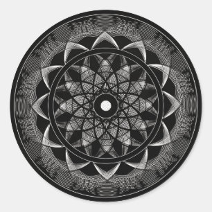 Bewustwording - Geometry Mandala Ronde Sticker