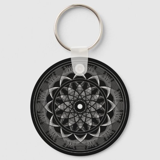Bewustwording - Geometry Mandala Sleutelhanger (Voorkant)