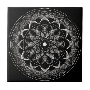 Bewustwording - Geometry Mandala Tegeltje