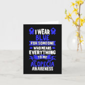 Bewustwording haaruitval  - Alopecia Areata Kaart (Gele Bloem)