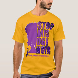 Bewustwording huiselijk geweld STOP MISOGYNOIR T-shirt