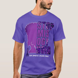 Bewustwording huiselijk geweld STOP MISOGYNOIR T-shirt