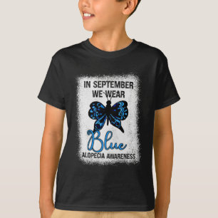 Bewustwording in september Draag we Blue Butterfly T-shirt