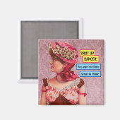 Bewustwording over borstkanker, hou je mond over k magneet (Voorkant / Achterkant)