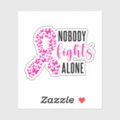 Bewustwording over borstkanker, niemand vecht alle sticker (Vel)