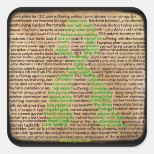 Bewustwording over de ziekte van Lyme Stickers