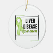 Bewustwording over leverziekten keramisch ornament (Links)