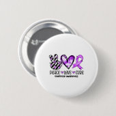 Bewustwording Overdosis Vredesliefde Genezing Ronde Button 5,7 Cm (Voorkant /achterkant)