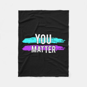 Bewustwording Probleem Design Gift voor Mentale Ge Fleece Deken