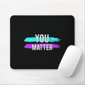Bewustwording Probleem Design Gift voor Mentale Ge Muismat (Met muis)