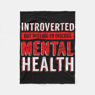 Bewustwording psychische gezondheid Depressie Fleece Deken