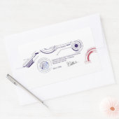 Bewustwording Rechthoekige Sticker (Envelop)