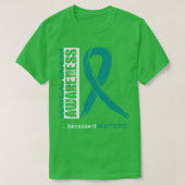 Bewustwording rond baarmoederhalskanker omdat het  t-shirt (Design voorkant)