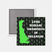 Bewustwording rond de ziekte van Lyme in Delaware Magneet (Voorkant / Achterkant)