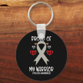 Bewustwording Trots op mijn krijger Sleutelhanger (Voorkant)