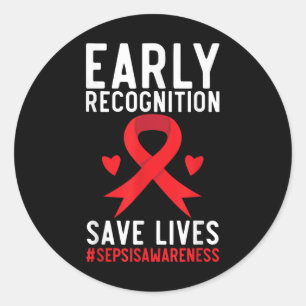 Bewustwording van bloedkanker Leukemie Lymfoom R Ronde Sticker