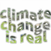 Bewustwording van de aarde door opwarming van de a sticker (Voorkant)