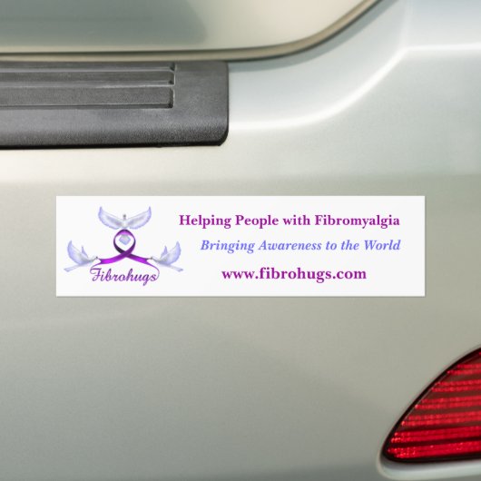 Bewustwording van fibromyalgie bumpersticker (Op auto)