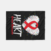 Bewustwording van hartziekten _2 fleece deken (Voorkant (Horizontaal))