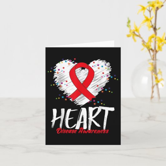 Bewustwording van hartziekten _2 kaart (Gele Bloem)