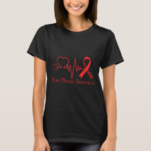 Bewustwording van hartziekten gaat rood in februar t-shirt