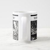 Bewustwording van luchtvervuiling: moderne, trendy grote koffiekop (Achterkant)