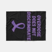 Bewustwording van overdosering maakt geen ondersch fleece deken (Voorkant (Horizontaal))