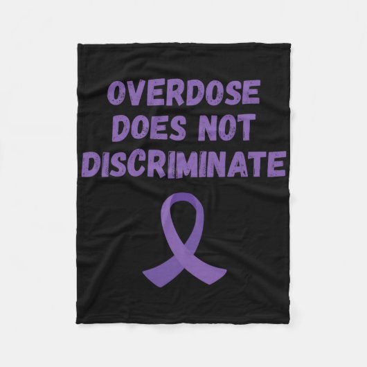 Bewustwording van overdosering maakt geen ondersch fleece deken (Voorkant)