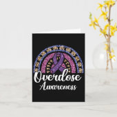 Bewustwording van overdosering Paarse-lintdrugsver Kaart (Gele Bloem)