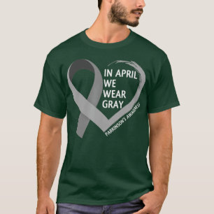 Bewustwording van Parkinsons In april Draag we gri T-shirt
