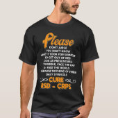 Bewustwording van RSDCRPS-ondersteuning voor Cure  T-shirt (Voorkant)