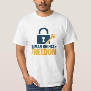 Bewustwording vergroten met mensenrechtenkunstwerk t-shirt