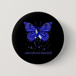Bewustwording vlinder ronde button 5,7 cm