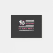 Bewustwordingsstrijd tegen borstkanker post-it® notes (Voorkant)