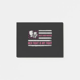 Bewustwordingsstrijd tegen borstkanker post-it® notes