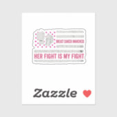 Bewustwordingsstrijd tegen borstkanker sticker (Vel)