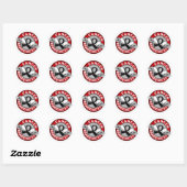 Bewustzijn 14 Melanoom Ronde Sticker (Vel)