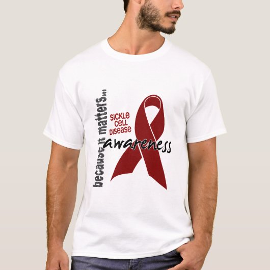 Bewustzijn 1 sikkelcelziekte t-shirt (Voorkant)