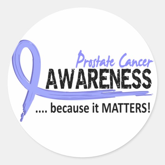 Bewustzijn 2 Prostaatkanker Ronde Sticker (Voorkant)