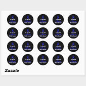 Bewustzijn 5 ronde sticker (Vel)