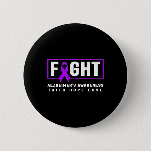 Bewustzijn - Alzheimer Fight Heimer’s Awareness Ronde Button 5,7 Cm (Voorkant)