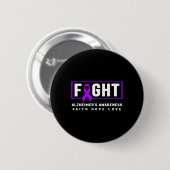 Bewustzijn - Alzheimer Fight Heimer’s Awareness Ronde Button 5,7 Cm (Voorkant /achterkant)