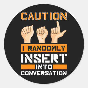 Bewustzijn Amerikaanse gebarentaal gehoorverlies A Ronde Sticker
