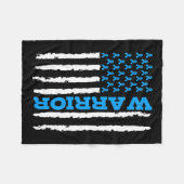 Bewustzijn Amerikaanse vlag Fleece Deken (Voorkant (Horizontaal))
