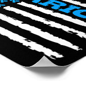 Bewustzijn Amerikaanse vlag Poster (Hoek)