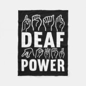 Bewustzijn ASL Gebarentaal Amerikaanse Gebarentaal Fleece Deken (Voorkant)