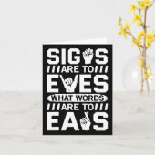 Bewustzijn ASL Gebarentaal Amerikaanse Gebarentaal Kaart (Gele Bloem)