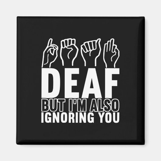 Bewustzijn ASL Gebarentaal Amerikaanse Gebarentaal Magneet (Voorkant)